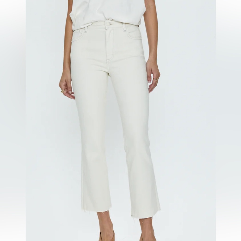 NWT PISTOLA LENNON HIGH RISE CROP BOOT JEAN - SAND STONE